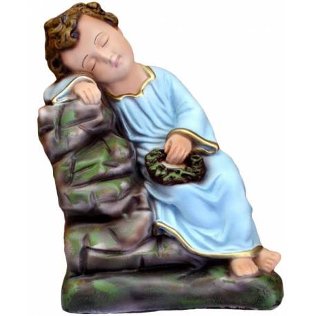 Statue enfant Jésus endormi 30 cm en résine