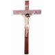 Croix murale 80 x 43 cm en bois (Christ de 40 cm en résine)