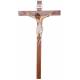 Croix murale 180 x 105 cm en bois (Christ de 80 cm en fibre de verre)