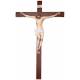 Croix murale 240 x 150 cm en bois (Christ de 120 cm en fibre de verre)