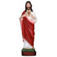 Statue Sacre Coeur De Jesus 30 cm en résine