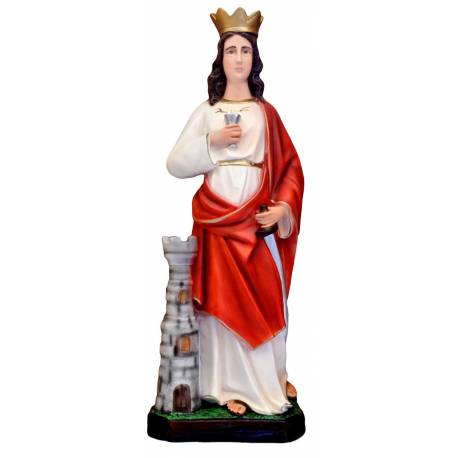 Statue 60 cm Ste Barbe - Résine