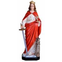 Statue Ste Barbara 130 cm en fibre de verre