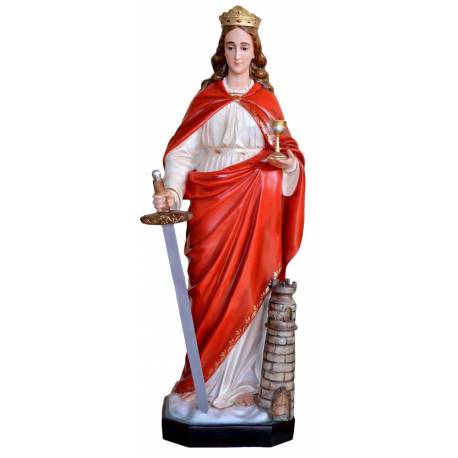 Beeld Heilige Barbara 130 cm in glasvezel 