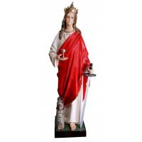 Statue Ste Barbara 155 cm en fibre de verre