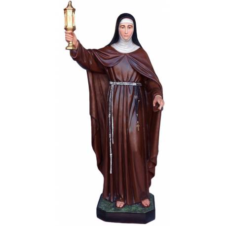 Statue Sainte Claire 165 en fibre de verre