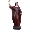 Statue Sainte Claire 165 en fibre de verre