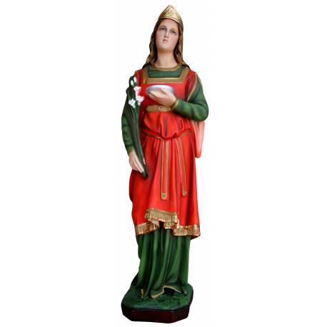 Statue Sainte Lucie 65 cm en résine