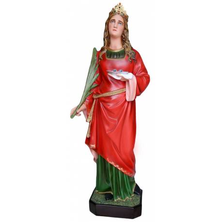 Statue Sainte Lucie 107 cm en résine