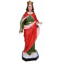 Statue Sainte Lucie 130 cm en fibre de verre