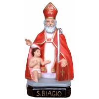 Statue Saint Biagio 30 cm en résine