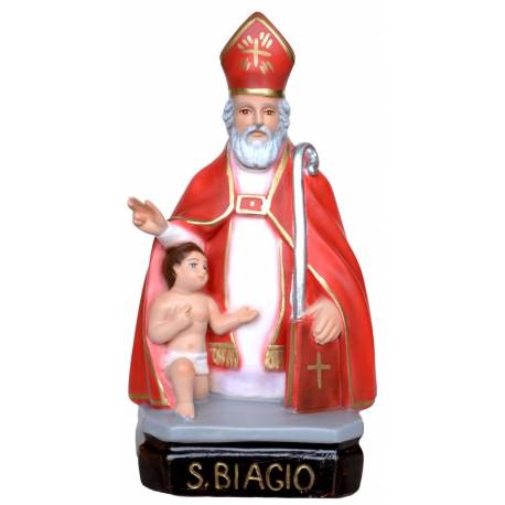 Statue Saint Biagio 30 cm en résine