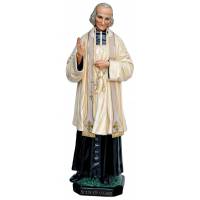 Statue Saint Curé d'Ars 125 cm en fibre de verre