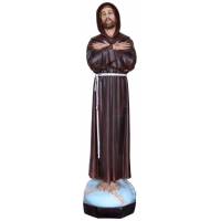 Statue Saint François d'Assise 80 cm en résine