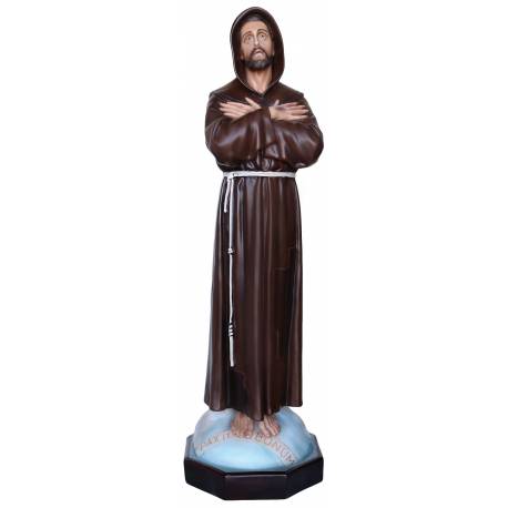 Statue Saint François d'Assise 100 cm en résine