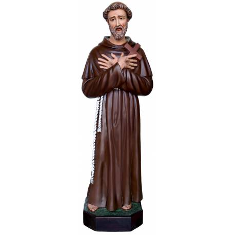 Beeld Heilige Franciscus 150 cm in glasvezel 