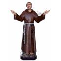 Beeld Heilige Franciscus open armen 175 cm in glasvezel 