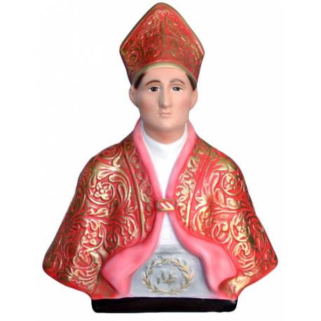 Statue Saint Janvier buste 35 cm en résine