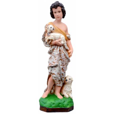Statue St Jean Baptiste enfant 30 cm en résine