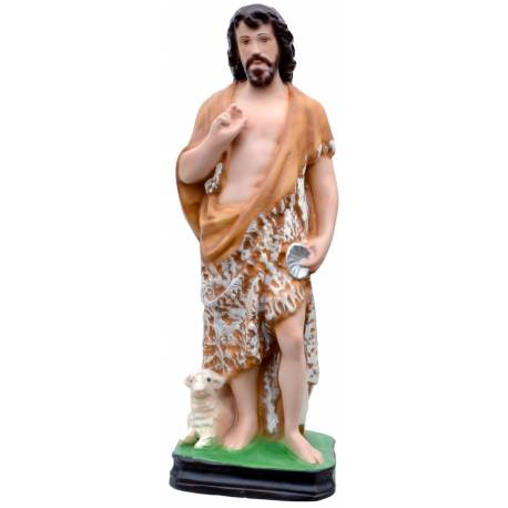 Statue St Jean Baptiste adulte 30 cm en résine