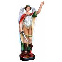 Statue Saint Michel avec ailes fermées 60 cm en résine
