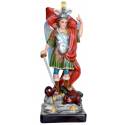 Statue Saint Michel avec ailes fermées 90 cm en fibre de verre