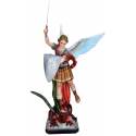 Statue Saint Michel avec ailes déployées + épée et bouclier 120 cm en fibre de verre