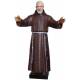 Statue Padre Pio open arms 110 cm en résine