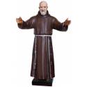 Statue Padre Pio open arms 110 cm en résine