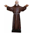 Statue Padre Pio open arms 180 cm en fibre de verre