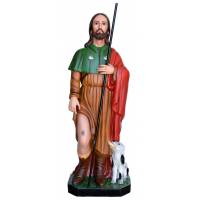 Statue Saint Roch 120 cm en fibre de verre