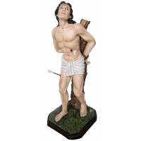 Statue Saint Sebastien 60 cm en résine