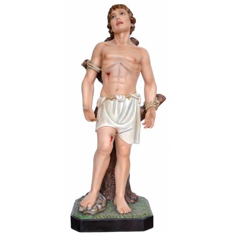 Beeld Heilige Sebastiaan 125 cm in glasvezel 