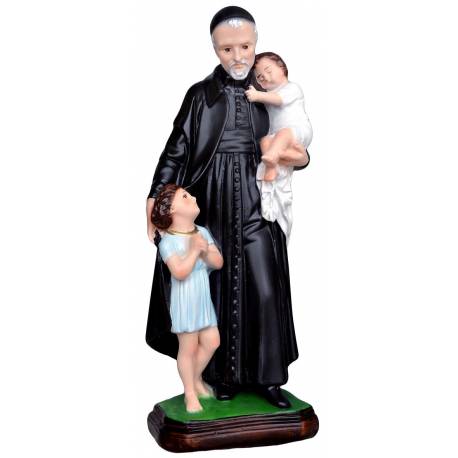 Statue Saint Vincent de Paul 30 cm en résine