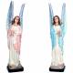 Statue d'anges bougeoir 73 cm en résine