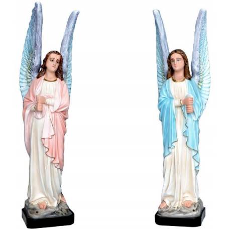 Statue d'anges bougeoir 73 cm en résine