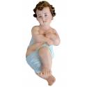 Statue enfant Jésus emmailloté 30 cm en résine
