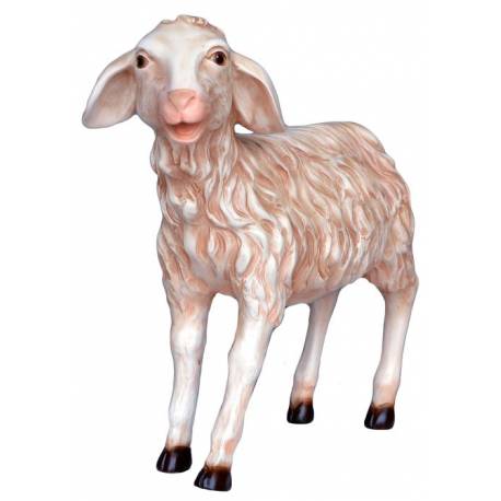 Agneau avec tête vèrs le haut 52x60 cm pour crèche de 160 cm