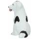 Santon Gateau 7 Cm Chien tacheté noir