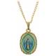 Ketting metaal verguld met medaille Wonderbare 