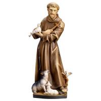 Houtsnijwerk H Franciscus + Doosje 07 Cm / Color 