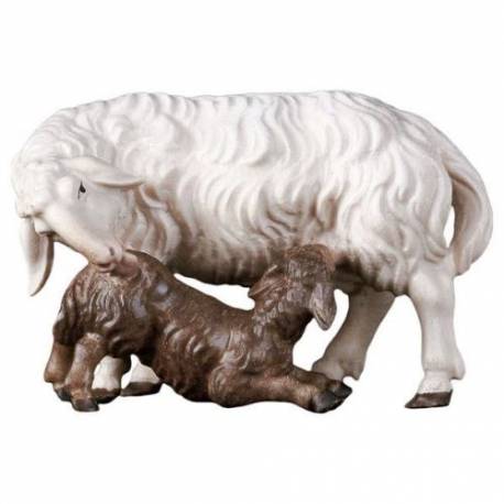 Schaap + Lam 10 Cm / Gekleurd 