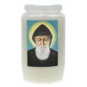Kaars 3 Dagen / wit / H. Charbel 