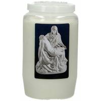 Kaars 3 Dagen / wit / Pieta 
