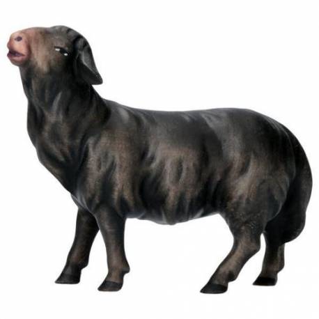 Mouton Regardant noir pour personnages de crèche de 16 cm Couleur