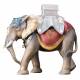 Houtsnijwerk Olifant 10 Cm / Gekleurd 