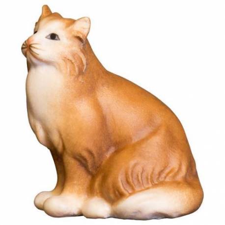 Kat voor kerstfiguren van 16 cm / Gekleurd 