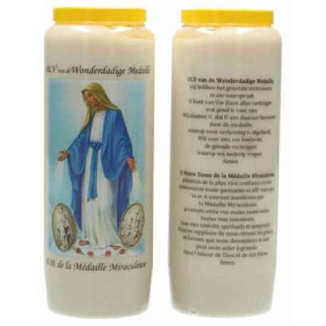 Noveenkaars / wit / Wonderbare + Gebed FR - NL 