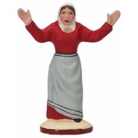 Santon Gateau 7 Cm Femme ravie