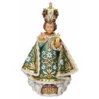Houtsnijwerk K J Praag Groen 30 cm / Gekleurd 
